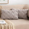MIULEE 2er Set Wolle Kissenbezüge Dekokissen Polyester Sofakissen Weich Couchkissen Kissenbezug Zierkissenbezug mit Verstecktem Reißverschluss für Wohnzimmer Schlafzimmer 30x50 cm Sandfarbe