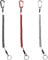 ZZHBOO 3 Stück Karabiner Angeln Lanyard Spiralkabel Angeln Lanyard, Anti-Lost Spiral Sicherheits Seil mit Karabiner Elastisch Spiral Schlüsselanhänger Stretchy Schlüsselkette