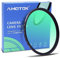 AMOTOK Filtre UV ultra fin de 55 mm, 16 filtres UV HD/imperméable/résistant aux rayures avec verre optique + cadre en alliage d'aluminium pour tout objectif d'appareil photo de 55 mm (55 mm)