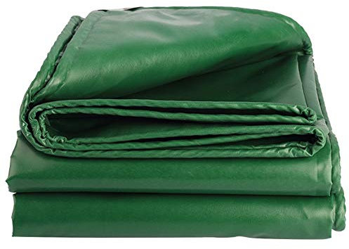 OKUOKA Verdickte PVC-Plane Sonnenschutz Regendichtes Tuch Outdoor-LKW Regendichtes Segeltuch Carport-Dach Wasserdichtes Schattentuch (Color : Green, Size : 4 * 6m)