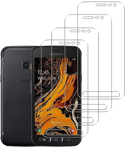 Vuciya Lot de 4 Verre Trempé Compatible avec Samsung Galaxy Xcover 4S / Xcover 4 Protection Écran 9H Dureté Vitre Film Résistant aux Rayures 0,33mm HD Ultra Transparent,pour Samsung Xcover 4S