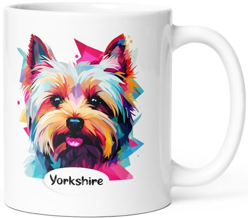 Luigi Collection Taza Perro Yorkshire Taza Mensaje Humor Divertido Raza Animales. Idea de regalo original y guapo amigo, hombre, mujer, niño, colega para cumpleaños, Navidad, San Valentín. Sonríe