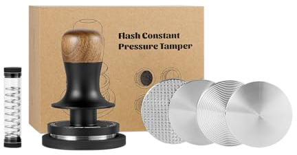 MHW-3BOMBER Tamper 58mm Set, Kaffee Tamper 58,35 mit 3 federbelasteten Konstanter Druck 30lbs, 58mm Espresso Tamper mit Sound Feedback, Espresso Tamper Modell: T6175T