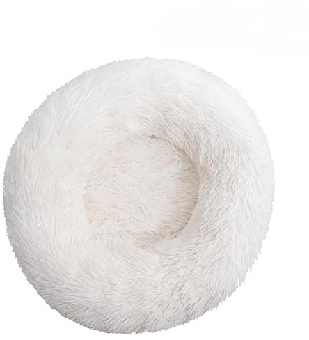 SWZEC wahre katzenliebe Kuscheliges Katzenbett Wolke 7- das Original (80CM,Weiß)