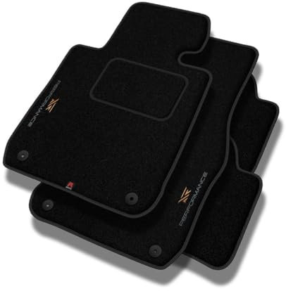 PERFORMANCE Personalisierte Velours Fußmatten Auto passend für Audi A2 1999-2005 - Standard, Perforiert, copper -Präzise CNC-Stickerei, Design-Lochpaspel, Auto Fußmatten - Perfekt für Autofahrer und A