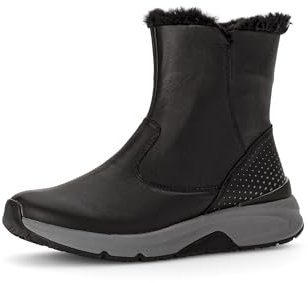 Gabor Damen Plateaustiefeletten, Frauen Stiefeletten,Warmfutter,uebergangsstiefel,plateauabsatz,warm,gefüttert,schwarz (Webl.),38.5 EU / 5.5 UK