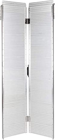 Fuß Rollstuhlrampe, tragbare Rampe für Mobilitätsroller, leichte, zusammenklappbare Schwellenrampe mit Tragegriff, Tragkraft 600 Pfund für Rollstühle, Kinderwagen, Haustreppen, Türen