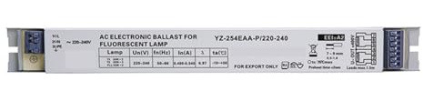 FANNIXI Ballast électronique Ballasts électroniques T5, YZ-254EAA-220-240V, 2x54W, for Lampe Fluorescente à Tube T5 Ho, redresseur 58W x 2 T8