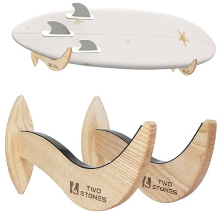 TWO STONES Surfbrett Rack für Wand | Surfboard Wandhalterung und Wandregal | Paddle Board Wandregal | Surfregal zur Boardaufbewahrung