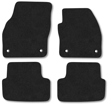 Skoda Fabia (2021+) Carpet Car Mats | Black Edge Trim Tailored Fit Floor Mats Full Coverage Protection Accessories Easy Clean Anti Slip Made in the UK