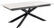 möbelando Esstisch >Irwine< in Weiss, Glas, keramisch - 240x76x100cm (BxHxT)