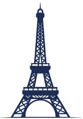 Tattwo.me – Tatouage temporaire pour adultes et enfants, dure 2 semaines, résistant à l'eau – la tour Eiffel – Encre végétale - certificat cosmétique UE – (M0141)