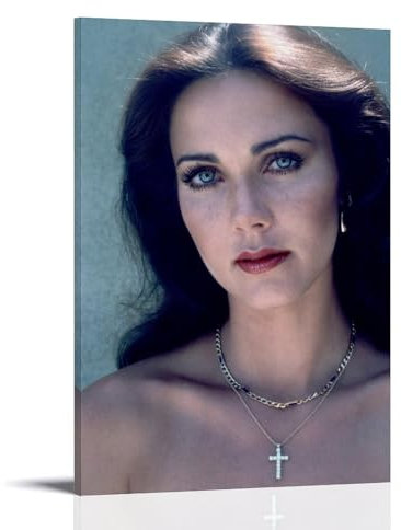ZBSXLBNG Lynda Carter Poster Dekorative Malerei Leinwand Wandkunst Wohnzimmer Poster Schlafzimmer Malerei 24x36inch(60x90cm)