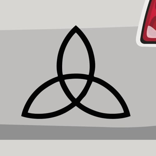 Aufkleber - Walhalla Trinity Odin Symbol - Sticker, Folienaukleber für Auto, Motorrad, Fahrrad, Laptop, LKW (7x6cm | Weiß)