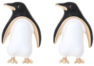 Pinguin Ohrringe, Ozeane Tier Pinguin Ohrringe für Frauen, Böhmische Pinguin-Urlaubs Ohrringe, Vogel Pinguin Aussage Ohrringe Winter Boho Schmuck, Süße Pinguin Winter Ohrringe für Damen