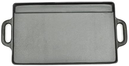 Grillplatte Wendeplatte Gusseisen 50x23 cm - Hochwertige Auflaufform für Grill & Backofen, Rostfrei & Langlebig, Perfekt für Camping & Garten