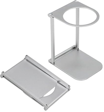 ANEELV Soporte para goteo de café, soporte plegable para cafeteras espresso portátil, apto para cafeteras de mano y cafeteras espresso