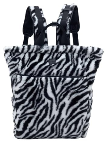 FREDsBRUDER Leder Rucksack Furry Friend Backpack Zebra schwarz weiß
