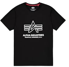 Alpha Industries Herren Logo Print T-Shirt (1er Pack)