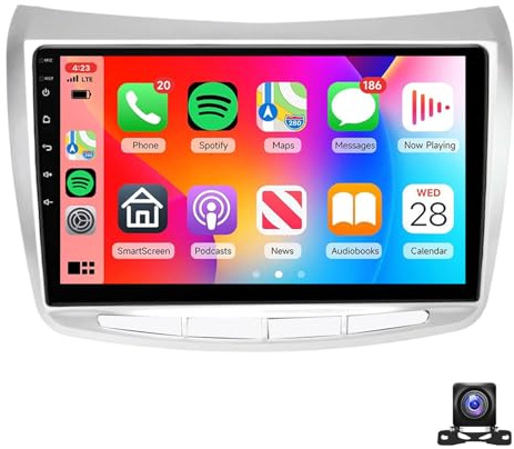 Autoradio Android 15 Per Lancia Delta 2008-2014 Con CarPlay Wireless Schermo Touchscreen Da 9 Pollici Navigatore GPS Bluetooth FM RDS WiFi Android Auto Telecamera Di Retromarcia SWC(Size:L600,Color:A)