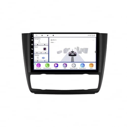 Stereo Pantalla para BMW Serie 1 E81 E82 E87 E88 2004-2011 Android 15 9 Pulgadas Reproductor Multimedia Wireless Carplay Android Auto para, 4 Core 2G+64G