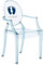 Kartell Loulou Ghost Kinderstuhl, Polykarbonat, Hellblau, 37 x 40 x 63 cm