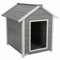 KERBL ECO-Hundehütte Hendry (Hundehaus mit Schwingtüre, 108,5 x 84 x 15 cm Hundebereich) 80580