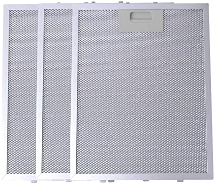 Filtro de Grasa para Campana Extractora cocina Cooke & Lewis de Cocina por Poweka (Plata, 320 x 260 mm, 2 Piezas)