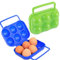 Schneespitze 2 Pièces Portable Porte-Oeufs Plastique,Box Egg,Boîte à œufs Portable Pliable Boîte Oeuf Boîte de Rangement Oeufs Conteneur Plateau d'oeuf