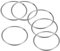 Edelstahl O Ring 100 mm Innendurchmesser 4 mm Dicke Umreifung geschweißt Ringe rund 6 Stück