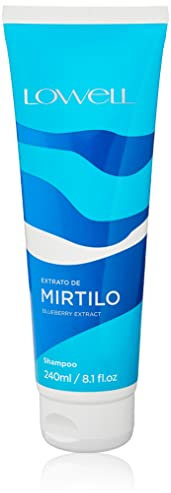 LOWELL - Shampoo mit Mirtilo Blaubeerextrakten - 240 ml - Mit der exklusiven Fusion der besten Öle der Welt stellt es die Lipidschicht des Haares wieder her.