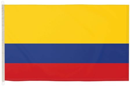 Bandera Colombia DuraFlag con clips, 150 cm x 90 cm