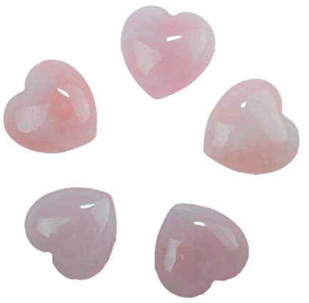 Quarzo rosa, cuore, pietra preziosa, pietra curativa, pietra portafortuna I chakra del cuore (1 pezzo)