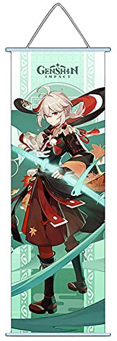 Anime Game Scrolls Poster Keqing Venti Xiao Klee Hu Tao Cosplay Wandposter für Sammlung Heimdekoration 70x30 cm