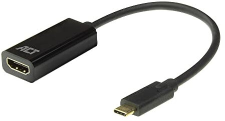 ACT USB c hdmi adapter convertitore USB C 4K @ 60Hz, collegamento di un monitor aggiuntivo a un laptop, cavo HDMI USB-C lunghezza 0,15 m - AC7310