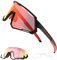 ROCKBROS Fahrradbrille 2 in 1 Sportbrille Polarisierte/Photochrome Brille UV-Schutz Damen Herren Sonnenbrille für Outdoor-Aktivitäten wie Radfahren Laufen Angeln Golf