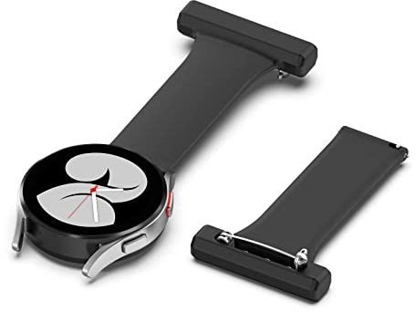 FTRONGRT Soft Silicone 20mm Watch Strap for Samsung Galaxy Watch Active 40mm, Pin Strap Buckle Strap, for Nurses Midwives Doctors Paramedics.