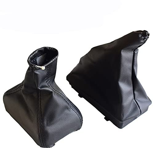 Auto Styling Schaltknauf Leder Gamasche Kofferraum Kragen Handbremse Staubschutz Hülle für Opel Corsa C für TIGRA B für Combo C (Schaltmanschette Set)