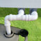 Xtremeauto Caravan Waste Water Outlet Kit - Dual Outlet Hose - 2 to 1 Pipe Adapter - Perfect For Waste Master Or Waterhog