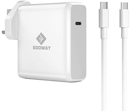 E EGOWAY 96W USB-C Power Adapter Charger Compatible with Mac Book Pro 16 15 13 inch 2019, Mac Book Air 13 inch 2020 Included 6.6ft USB