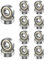 608 ZZ Kugellager, 20 Pack 8mm x 22mm x 7mm Metall Double Shielded Miniatur Rillenkugellager 608zz Skateboard Bearings für Skateboard Roller Inline Skates