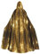 Gold Pailletten Sparkle Erwachsene Herren Kostüm Umhang 150 cm Hexe Halloween Umhang Kapuze Cosplay Kostüm Unisex Robe