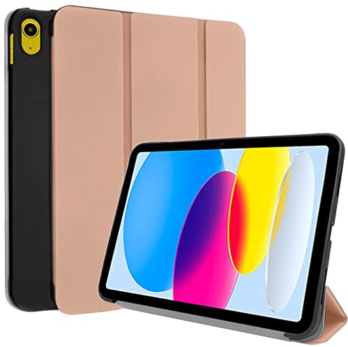 TECHGEAR iPad 10 Custodia (10 Generazione) Smart Case Cover Tri-Fold [Compatibile con Penna] con Protezione d'angolo [Spegnimento/Sveglia Automatico] per iPad 10 2022, 10.9 Pollici