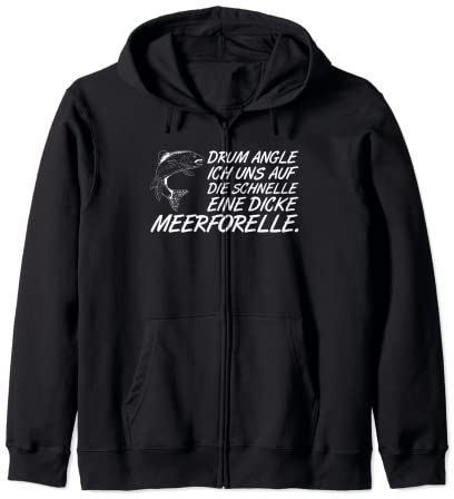Meerforelle Lachsforelle Fischen Meerforellen Blinker MeFo Kapuzenjacke