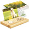 Sabine Thallinger Kartenhalter Holz | Fotohalter, Tarotkartenhalter [HANDGEMACHT] mit Geschenkverpackung & Kerze