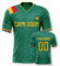 Yolovi Kamerun Personalisiertes Fussball Trikot 3D Druck Football Shirt mit Ihrem Namen und Nummer Hip Hop Football Jersey für Herren Damen Kinder, Small-6X-Large