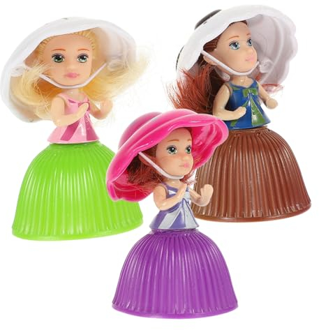 Toyvian 6 STK Mini-Puppen Prinzessin Puppen Für Mädchen Cupcake Kind Spielzeug