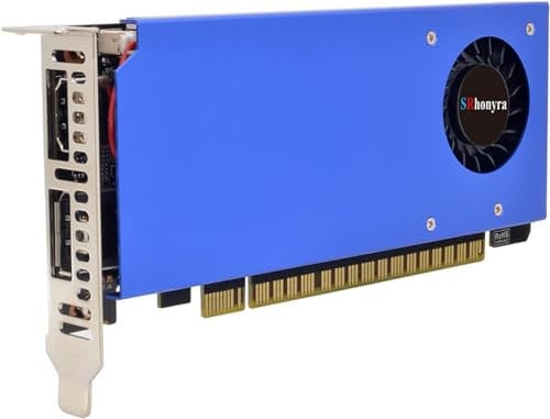 SRhonyra GeForce GTX 1650 4GB Low Profile Graphics Card GDDR5 128 Bit Dual-Monitor Video Card DP HDMI Outputs Single Slot GPU PCI-e 3.0 x16 Bus Powered, SR165DLP4G1_2