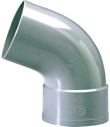 Raccord PVC gris coudé 67°30 - diamètre 80 mm - Simple emboîture - Girpi