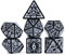 FLASHOWL Uhrenwürfel DND-Würfel Sterne und Mondwürfel W20 Retro-Würfel D&D-Würfelset mit polyedrischen Rollenspielwürfeln D20 Dungeons and Dragons